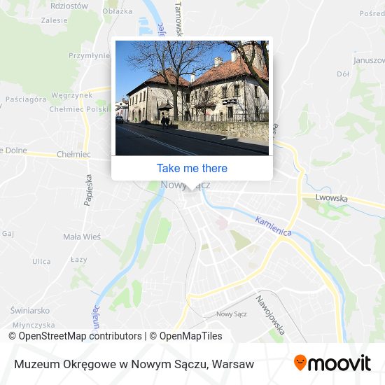 Карта Muzeum Okręgowe w Nowym Sączu