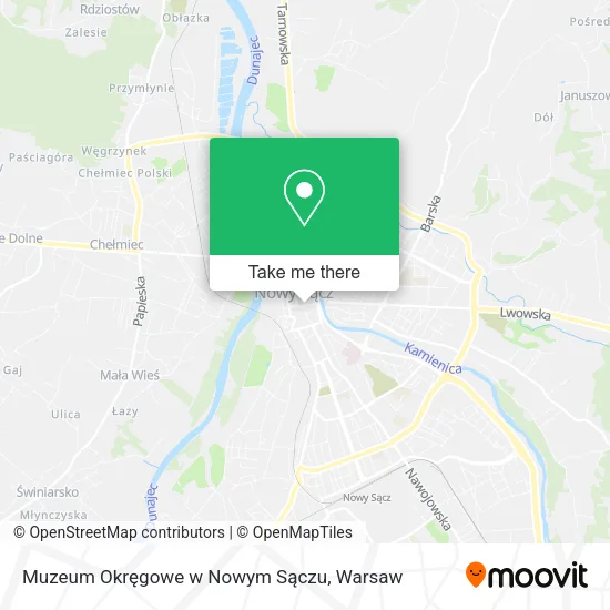 Карта Muzeum Okręgowe w Nowym Sączu