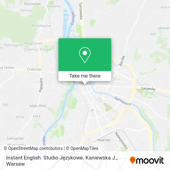 Карта Instant English. Studio Językowe. Kaniewska J.