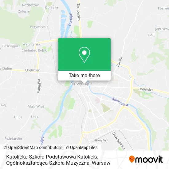Katolicka Szkoła Podstawowa Katolicka Ogólnokształcąca Szkoła Muzyczna map