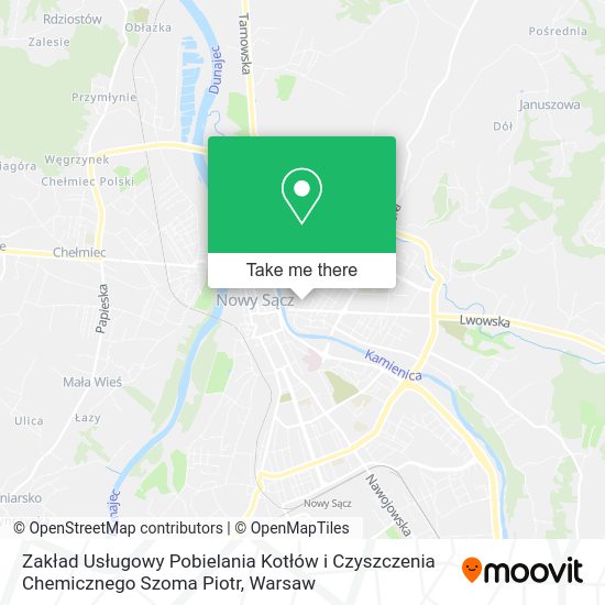 Zakład Usługowy Pobielania Kotłów i Czyszczenia Chemicznego Szoma Piotr map