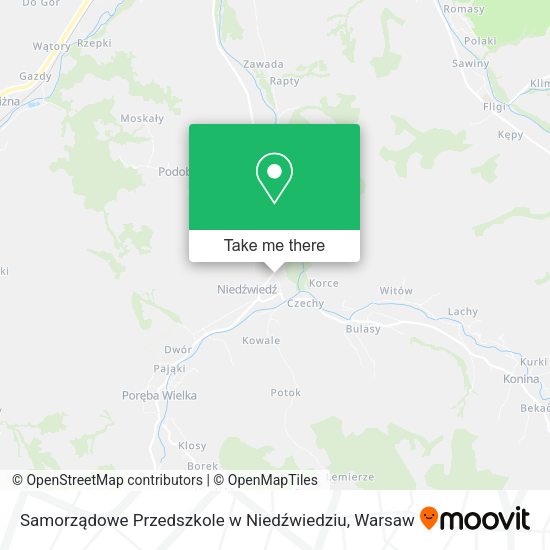 Samorządowe Przedszkole w Niedźwiedziu map