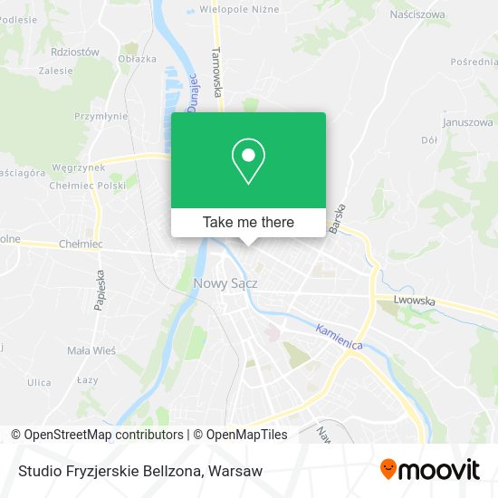 Studio Fryzjerskie Bellzona map