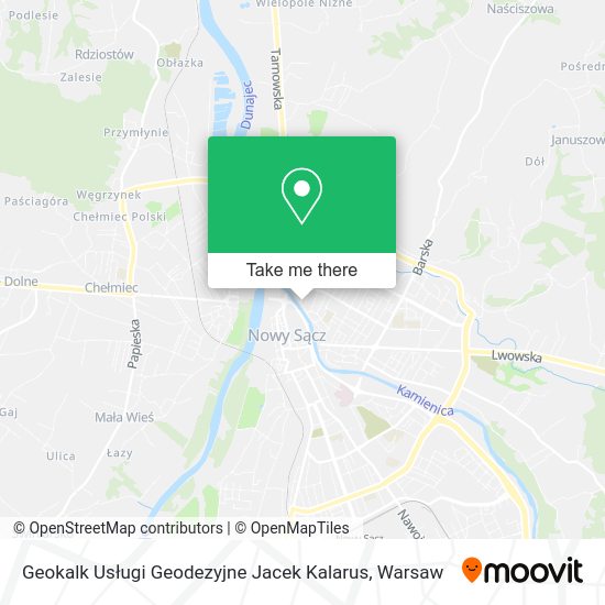 Geokalk Usługi Geodezyjne Jacek Kalarus map