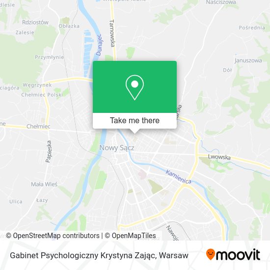 Gabinet Psychologiczny Krystyna Zając map