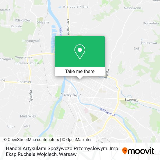 Handel Artykułami Spożywczo Przemysłowymi Imp Eksp Ruchała Wojciech map