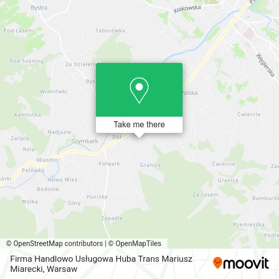 Firma Handlowo Usługowa Huba Trans Mariusz Miarecki map