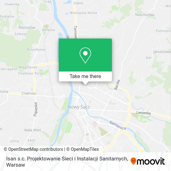 Isan s.c. Projektowanie Sieci i Instalacji Sanitarnych map