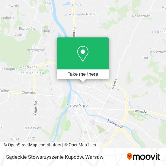 Карта Sądeckie Stowarzyszenie Kupców