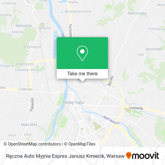 Ręczna Auto Myjnia Expres Janusz Kmiecik map