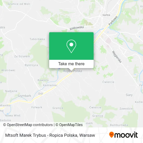 Карта Mtsoft Marek Trybus - Ropica Polska