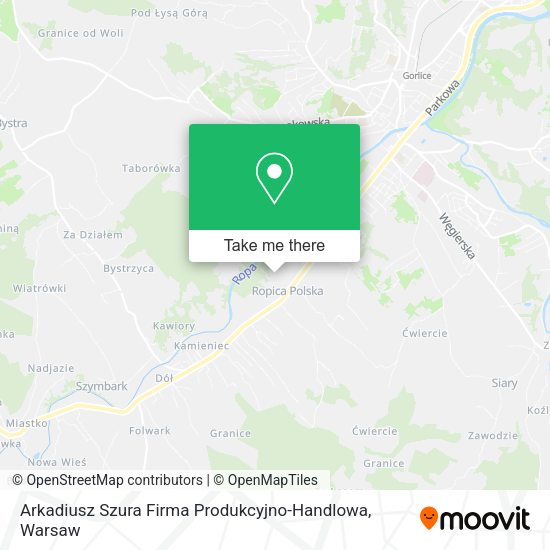 Arkadiusz Szura Firma Produkcyjno-Handlowa map