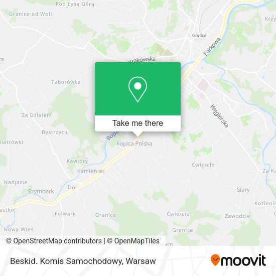 Beskid. Komis Samochodowy map