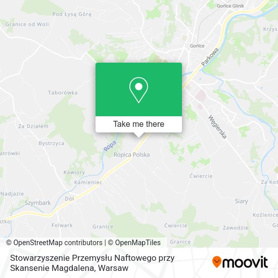 Stowarzyszenie Przemysłu Naftowego przy Skansenie Magdalena map