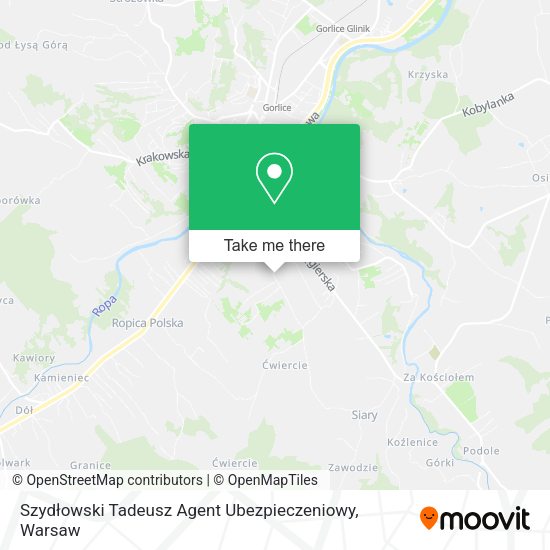 Szydłowski Tadeusz Agent Ubezpieczeniowy map