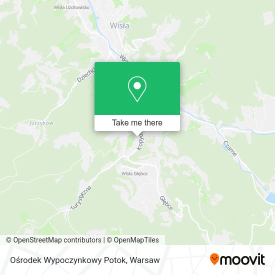 Ośrodek Wypoczynkowy Potok map