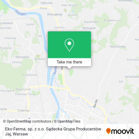 Eko-Ferma. sp. z o.o. Sądecka Grupa Producentów Jaj map