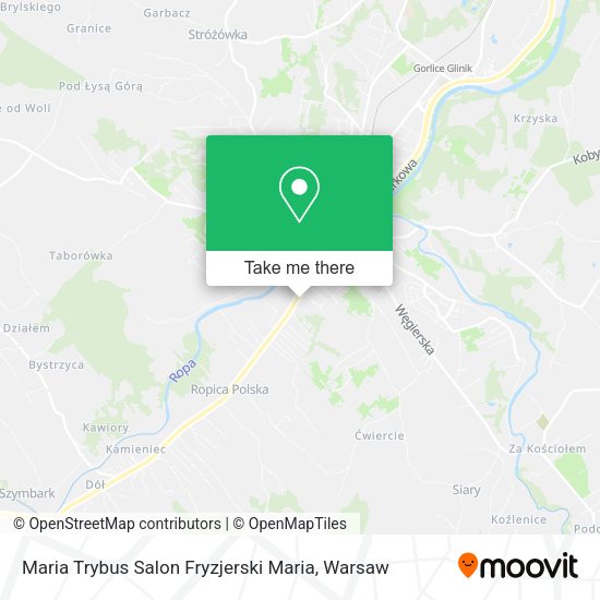 Maria Trybus Salon Fryzjerski Maria map