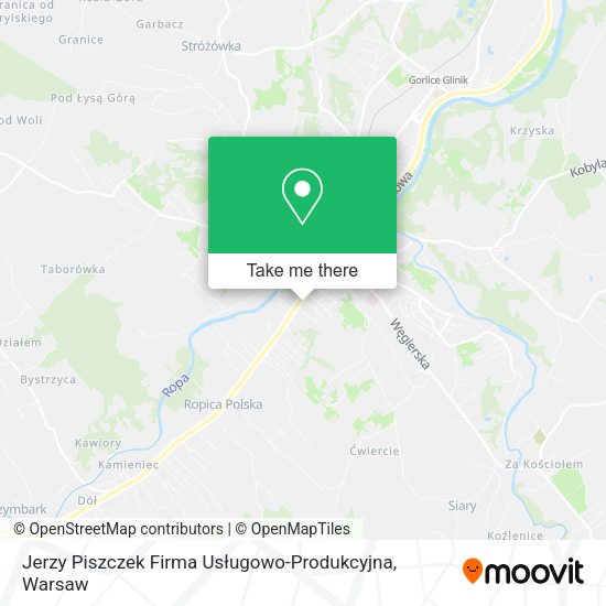 Jerzy Piszczek Firma Usługowo-Produkcyjna map