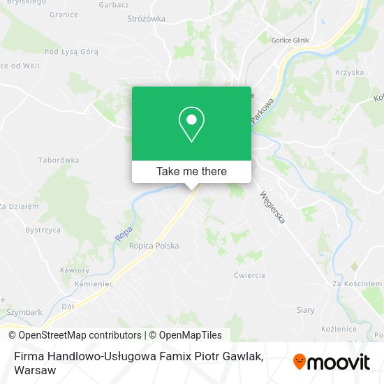 Firma Handlowo-Usługowa Famix Piotr Gawlak map