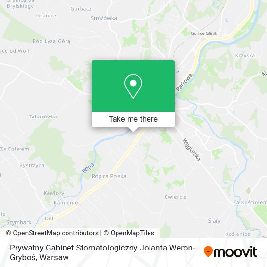 Prywatny Gabinet Stomatologiczny Jolanta Weron-Gryboś map