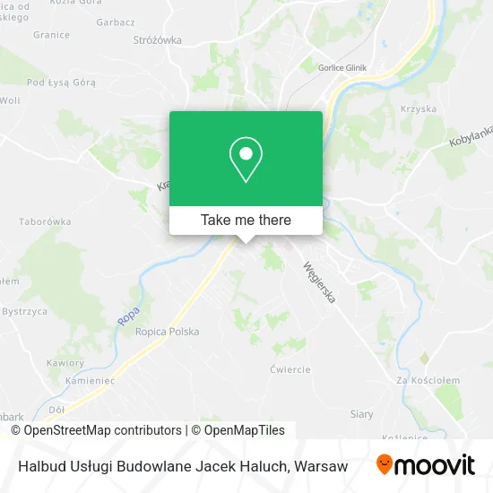 Карта Halbud Usługi Budowlane Jacek Haluch