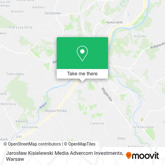 Jarosław Kisielewski Media Advercom Investments map