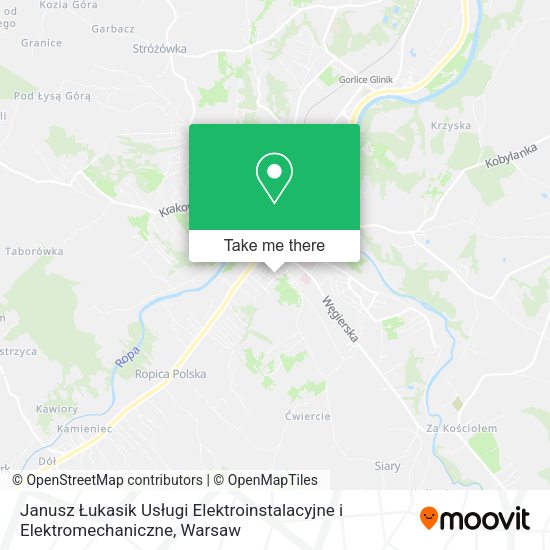 Janusz Łukasik Usługi Elektroinstalacyjne i Elektromechaniczne map