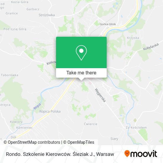 Rondo. Szkolenie Kierowców. Śleziak J. map