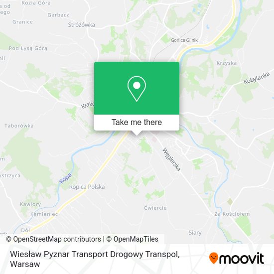 Карта Wiesław Pyznar Transport Drogowy Transpol