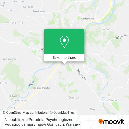 Niepubliczna Poradnia Psychologiczno-Pedagogicznaprymusw Gorlicach map