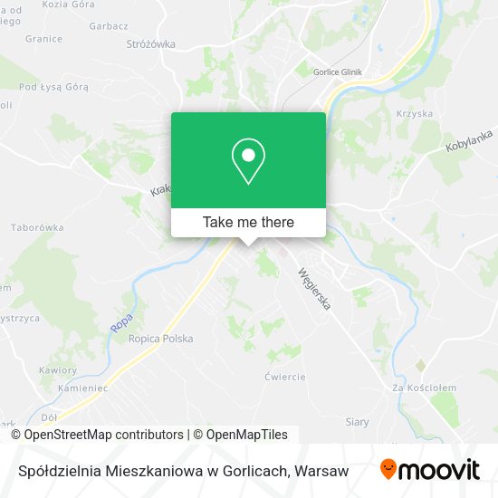 Spółdzielnia Mieszkaniowa w Gorlicach map