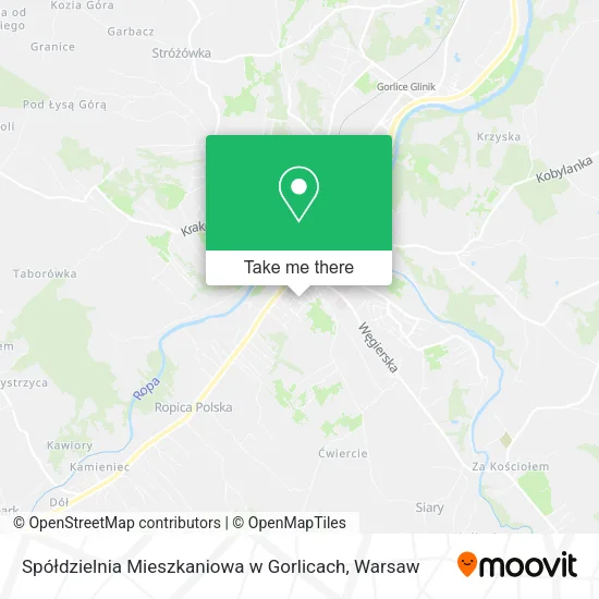 Карта Spółdzielnia Mieszkaniowa w Gorlicach