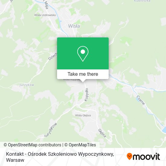 Kontakt - Ośrodek Szkoleniowo Wypoczynkowy map