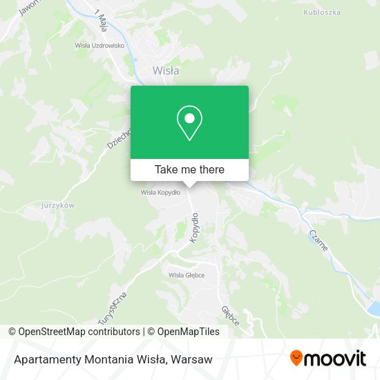 Apartamenty Montania Wisła map