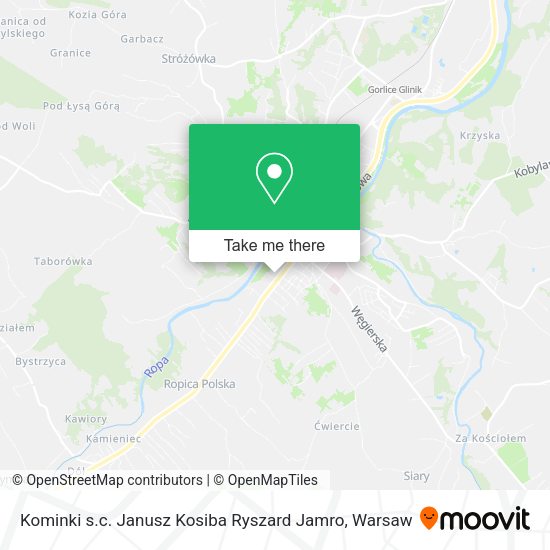 Kominki s.c. Janusz Kosiba Ryszard Jamro map