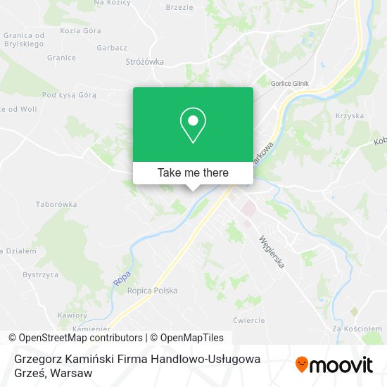 Grzegorz Kamiński Firma Handlowo-Usługowa Grześ map