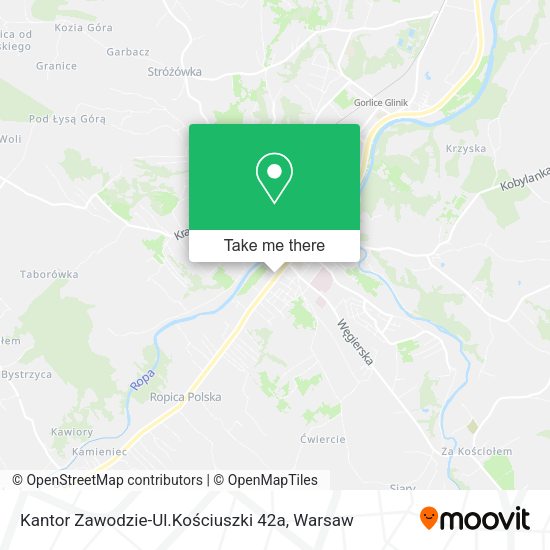 Kantor Zawodzie-Ul.Kościuszki 42a map