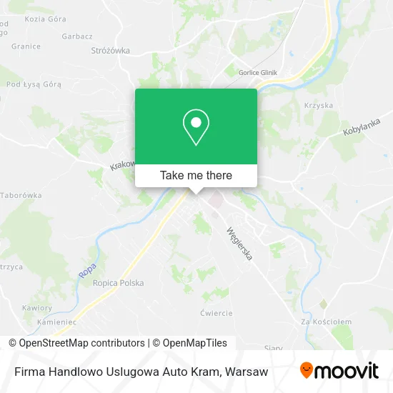 Карта Firma Handlowo Uslugowa Auto Kram