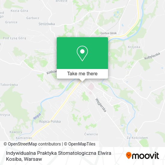 Indywidualna Praktyka Stomatologiczna Elwira Kosiba map