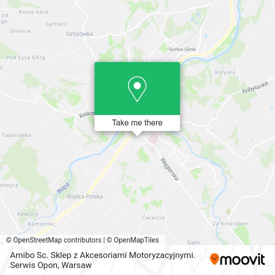 Amibo Sc. Sklep z Akcesoriami Motoryzacyjnymi. Serwis Opon map