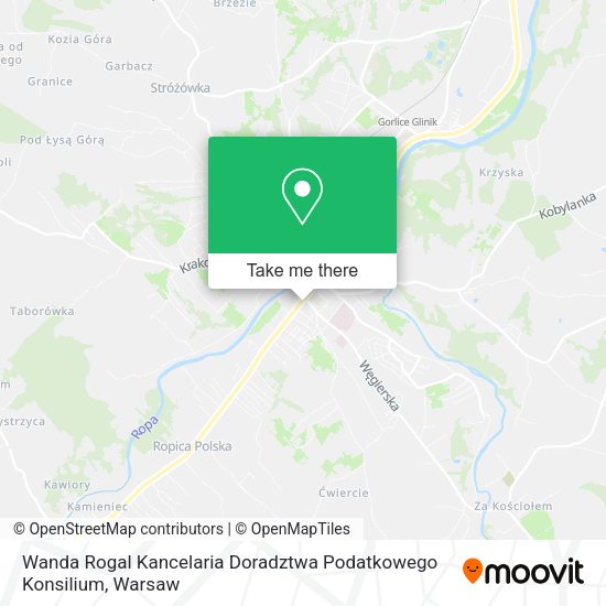 Wanda Rogal Kancelaria Doradztwa Podatkowego Konsilium map