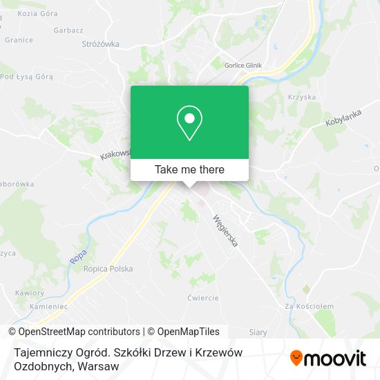 Tajemniczy Ogród. Szkółki Drzew i Krzewów Ozdobnych map