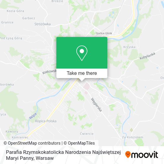 Parafia Rzymskokatolicka Narodzenia Najświętszej Maryi Panny map