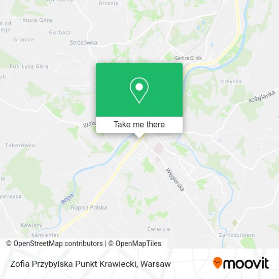 Zofia Przybylska Punkt Krawiecki map