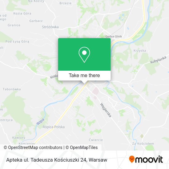 Apteka ul. Tadeusza Kościuszki 24 map