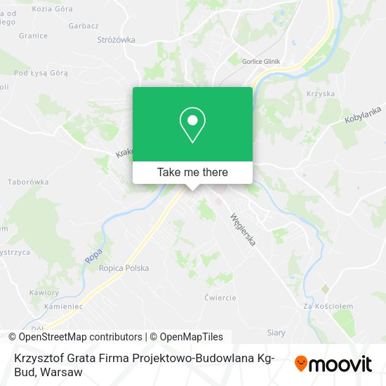 Карта Krzysztof Grata Firma Projektowo-Budowlana Kg-Bud