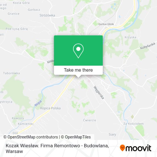 Kozak Wiesław. Firma Remontowo - Budowlana map