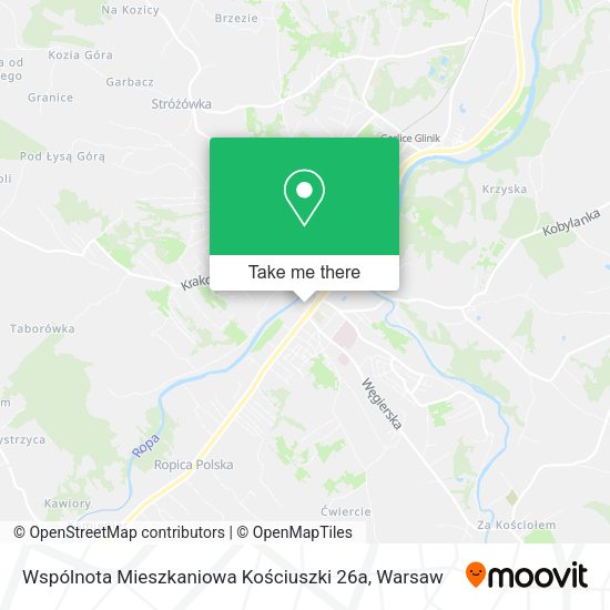 Карта Wspólnota Mieszkaniowa Kościuszki 26a