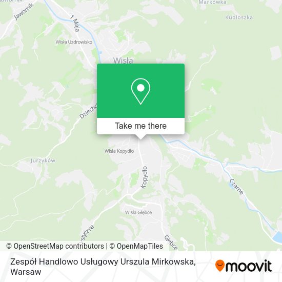 Zespół Handlowo Usługowy Urszula Mirkowska map